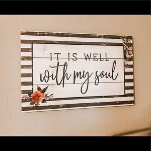 It is Well with My Soul Sign